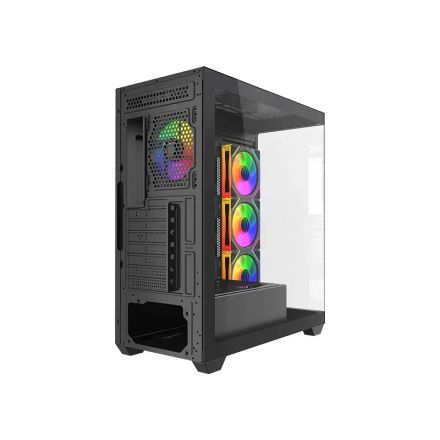 <p>Le <strong>NOVA PULSE Noir</strong> allie design moderne et performance. Conçu en <strong>acier, plastique et verre trempé</strong>, ce <strong>boîtier moyen tour</strong> offre une excellente compatibilité avec les cartes mères <strong>MICRO-ATX, ITX et ATX</strong>. Grâce à ses <strong>4 ventilateurs de 120 mm</strong> inclus et sa <strong>fenêtre latérale</strong>, il assure un refroidissement optimal et une esthétique soignée pour tout <strong>setup gamer</strong>.</p> thumbnail 2