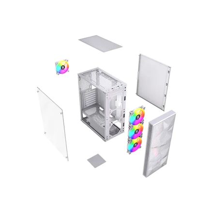 <p>Le <strong>NOVA VANDAL </strong><b>V2</b><strong> Blanc</strong> est un <strong>boîtier gamer Moyen Tour</strong> alliant design et performance. Conçu en <strong>acier, verre trempé et plastique</strong>, il prend en charge les cartes mères <strong>ATX, Micro-ATX et ITX</strong>. Sa <strong>fenêtre latérale</strong> met en valeur vos composants, tandis que ses <strong>4 ventilateurs 120 mm</strong> assurent un excellent flux d’air. Dimensions : <strong>395 x 195 x 450 mm</strong>.</p> thumbnail 4