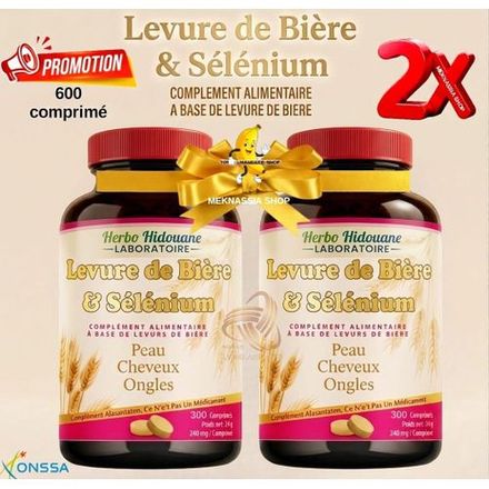 Pack Double Comprimés De Levure De Bière & Sélénium  thumbnail 1