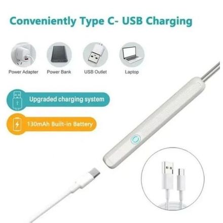 Nettoyeur D’oreille Avec Caméra Hd – Otoscope Endoscope Usb Sans Fil – Inspection Facile thumbnail 3
