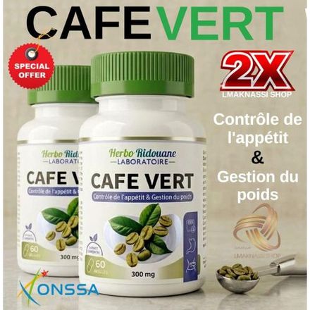 Pack Café Vert Pour La Minceur Et Le Contrôle Du Poids, 300 Mg - 60 Gélule thumbnail 1