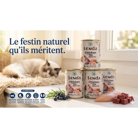 Pâtée Chaton Et Chat Adulte Toutes Races (urinary Protec) - Poulet, Bœuf Et Baies  thumbnail 3