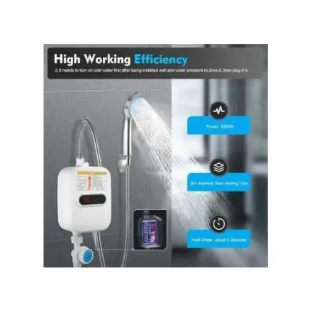 Chauffe-eau Électrique Compact Eau Chaude Immédiate Robinet Intelligent,design Aléatoire thumbnail 2