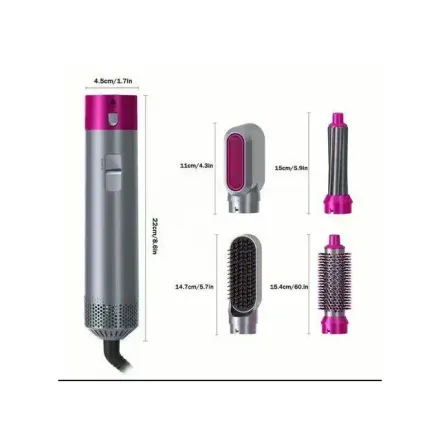 Séchoir Cheveux 5 In 1 Brosse A Air Chaud Multifonctions Électrique thumbnail 2