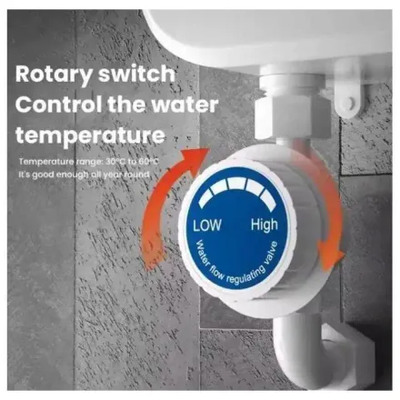 Chauffe-eau Électrique Compact Eau Chaude Immédiate Robinet Intelligent,design Aléatoire thumbnail 4