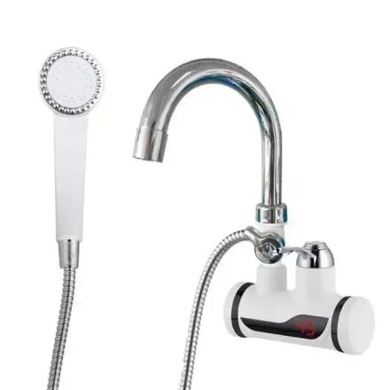 Robinet Électrique Chauffe-eau Instantané Sans Réservoir Pour Cuisine Eau Chaude En Quelques Sec, Design Aléatoire thumbnail 3