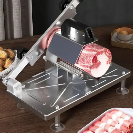Trancheuse Manuelle Pour Viande Congelée, Coupe Ajustable , Design Et Couleur Aléatoire thumbnail 3