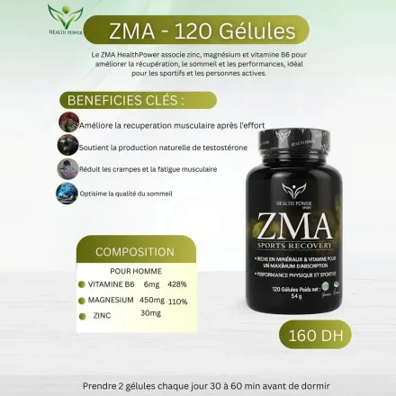 Pack 2 X Boites De Zma Sports Recovery - 120 Gélules thumbnail 2