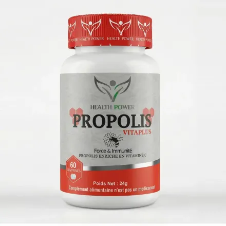 Propolis Vita Plus 60 Comprimés - Force & Immunité Propolis Enrichie En Vitamine C thumbnail 1