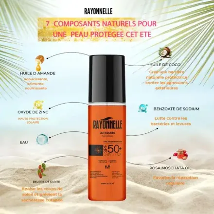 Special Offer = 2 Bottles × Lait Solaire Spf 50+ Uva/uvb - Très Haute Protection thumbnail 3