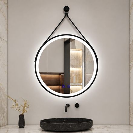 Miroir Led Rond Suspendu thumbnail 1