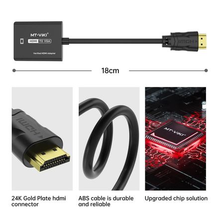 Convertisseur Adaptateur Hdmi Vers Vga 1080p60hz thumbnail 2