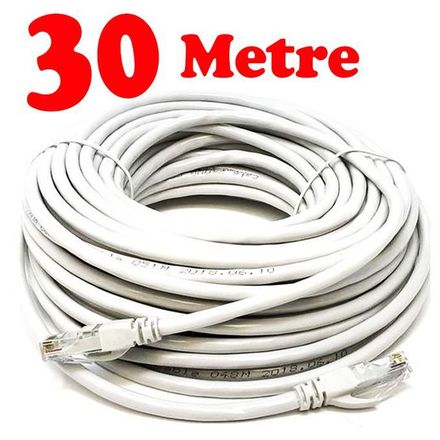 Câble Réseau Ethernet Rj45 Cat6 30 Mètre Haut Débit Qualité thumbnail 1
