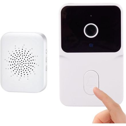 Sonnette Vidéo Wifi Caméra De Sonnette Avec Vision Nocturne 120 Degrés thumbnail 2
