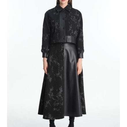 Combinaison Double À Motifs Jacquard Avec Détail En Cuir Tk-1657 thumbnail 4