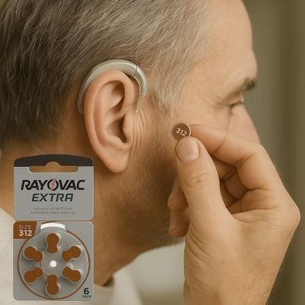 Rayovac Extra 312 – Piles Auditives Zinc-air (x60 Piles – Lot De 10 Boîtes) – Longue Durée – Appareils Auditifs thumbnail 2