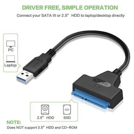 Usb Cable Adaptateur 3.0 - Câble Vers Usb Adaptateur Jusqu'à 6 Gb ps  thumbnail 1