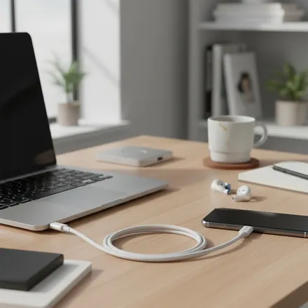 Câble Hikvision Usb-c Est Un Câble Type-c Vers Type-c - Blanc thumbnail 4