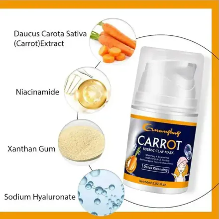 Masque Facial À Bulles De Carotte thumbnail 2