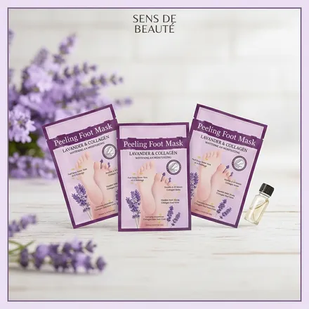 Pack De 3masques Pour Pieds - Lavande Et Collagène - Anti-callosités - Hydratant thumbnail 3
