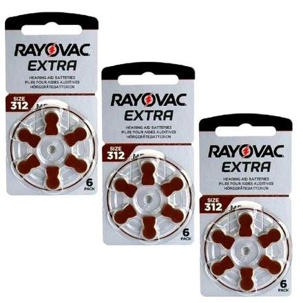 Batterie Auditive -18 Piles - 1.45v Size 312 - Pr41 thumbnail 1