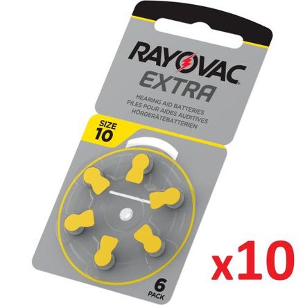 10 Boites De 6 Piles Aide Auditive 1.45v Size 10 thumbnail 2