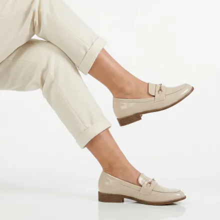 Dina – Mocassins Femmes En Beige thumbnail 1