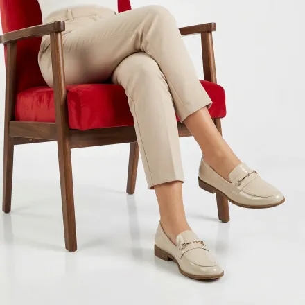 Dina – Mocassins Femmes En Beige thumbnail 2