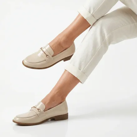 Dina – Mocassins Femmes En Beige thumbnail 3