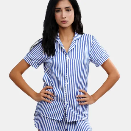 White & Blue Stripes thumbnail 4