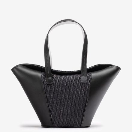 Petit Sac En Cuir Et Raphia thumbnail 1