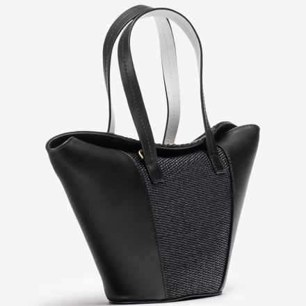 Petit Sac En Cuir Et Raphia thumbnail 2