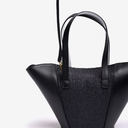 Petit Sac En Cuir Et Raphia thumbnail 4