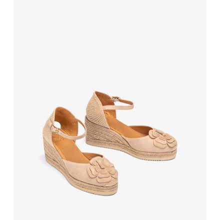 Espadrilles Avec Ornement Fleur En Daim thumbnail 2