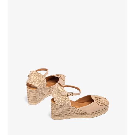 Espadrilles Avec Ornement Fleur En Daim thumbnail 3