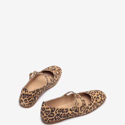 Ballerines Avec Double Boucles En Cuir Imprimé thumbnail 3
