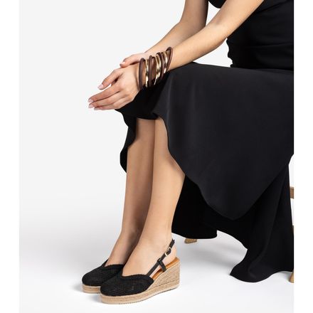 Espadrille À Semelle Compensée En Tissu Brodé  thumbnail 4