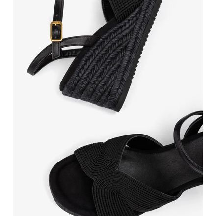 Espadrille À Pointe Carrée En Tissu  thumbnail 3