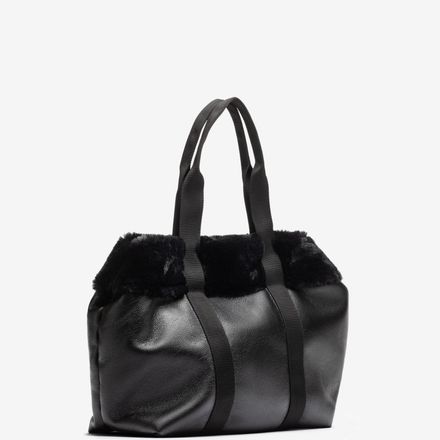 Grand Sac Fourre Tout Avec Détail De Fourrure thumbnail 1