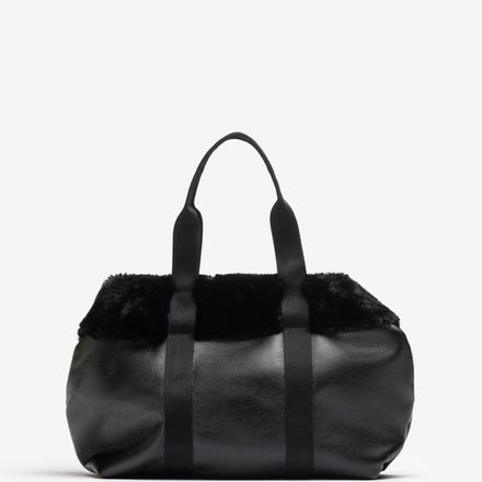 Grand Sac Fourre Tout Avec Détail De Fourrure thumbnail 2