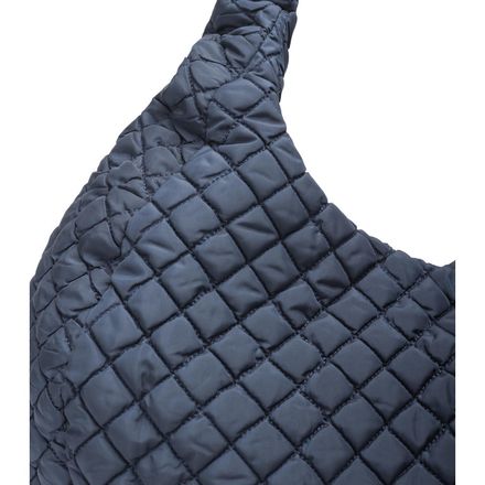 Grand Sac À Bandoulière En Tissu Matelassé-bleu thumbnail 3