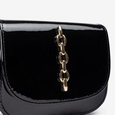 Petit Sac En Cuir Vernis Avec Ornement thumbnail 4