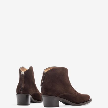 Bottines Basses En Daim Style Cow-boy thumbnail 4