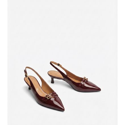 Escarpins À Talon Fin Et Pointe Fine En Cuir Vernis thumbnail 2