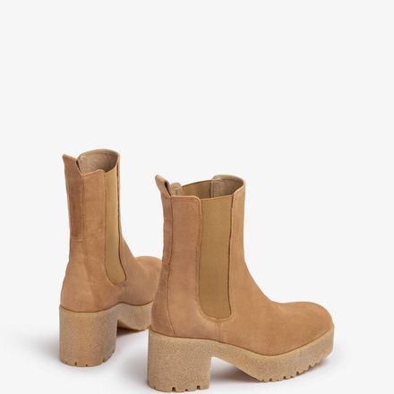 Bottines En Daim Avec Semelle En Caoutchouc thumbnail 4