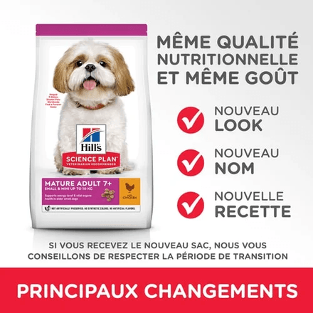 Science Plan Aliment Pour Chien Adulte Mature 7+ Small And Mini Au Poulet thumbnail 3