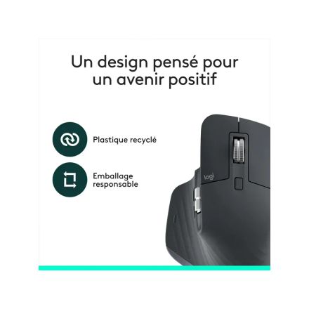 Logitech Mx Master 3s Bluetooth Edition Graphite thumbnail 3