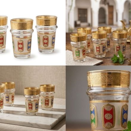 Lot de 10 Verres à Thé Marocains en Cristal – 150 ml thumbnail 2