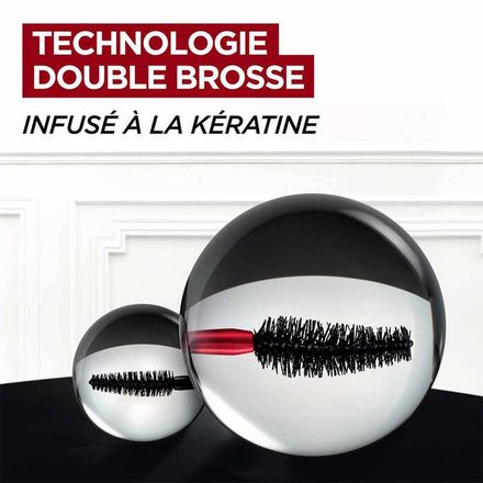 Mascara Pro Xxl Lift Noir 12 Ml – Effet Rehaussement De Cils, Double Brosse, Longue Tenue thumbnail 3