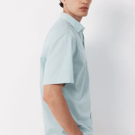 Chemise Basique Manches Courtes Mini Vichy thumbnail 3